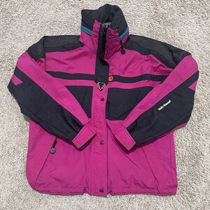 VTG Helly Hansen Jacket Womens Medium Purple 90s Equipe Sailing Snowboard Ski